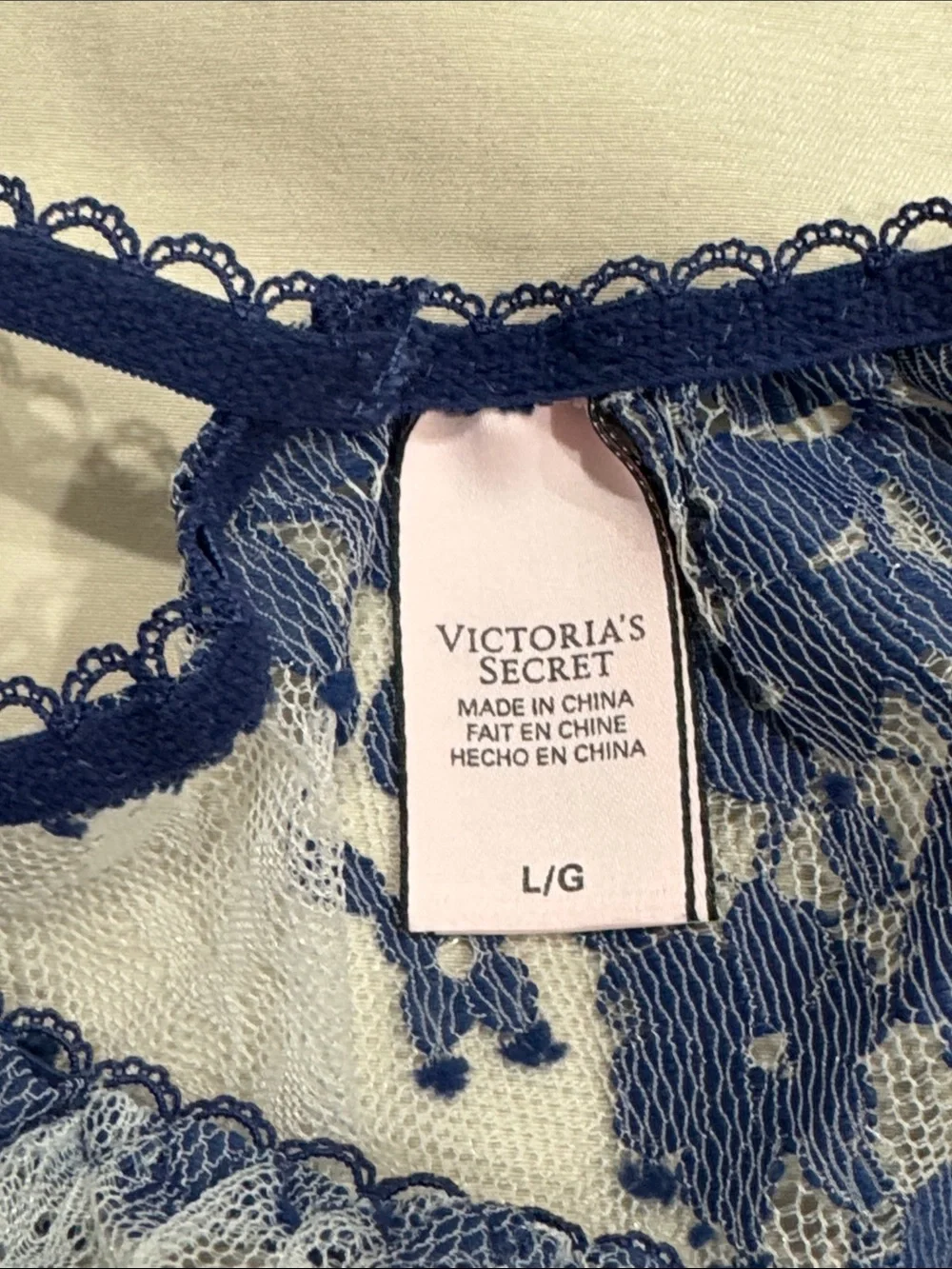 Lace Cheeky Bikini Briefs in Dusty Blue B15